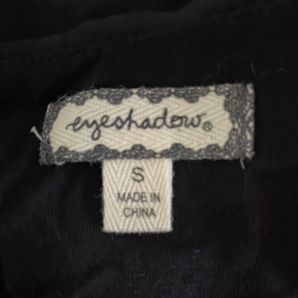 Eyeshadow Black Tank Top Bodysuit Size Small - Picture 6 of 6